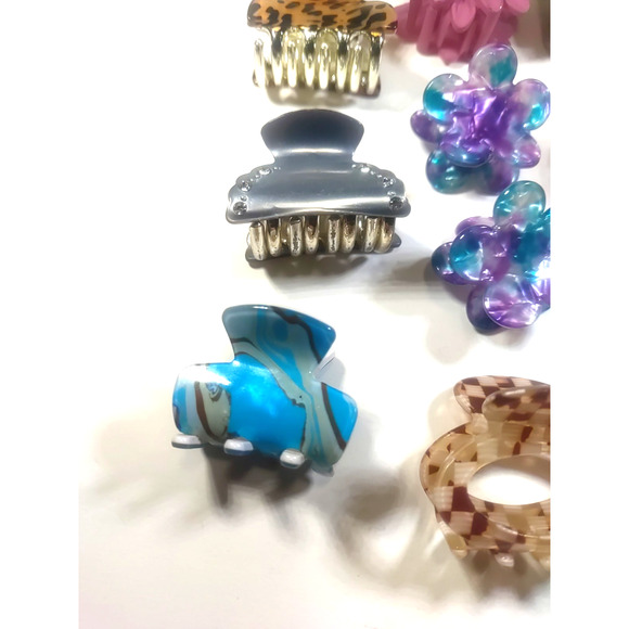 Barrettes Pony Tail Holder Clips Combs Lot Of 11 - Picture 9 of 10